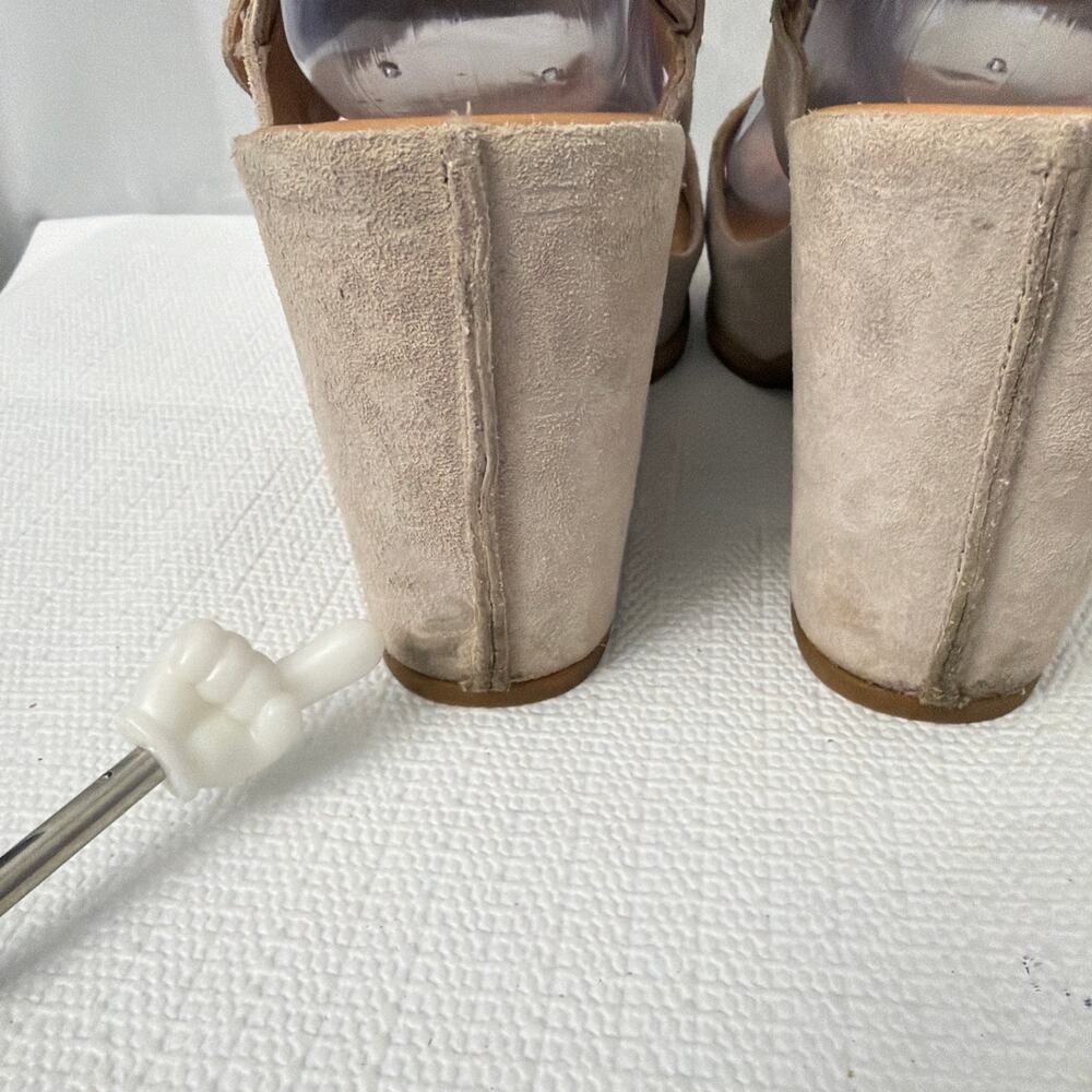 Kork Ease Sandals Womens Size 8 M San Carlos Platform Gray Suede Block Heel - Picture 7 of 16